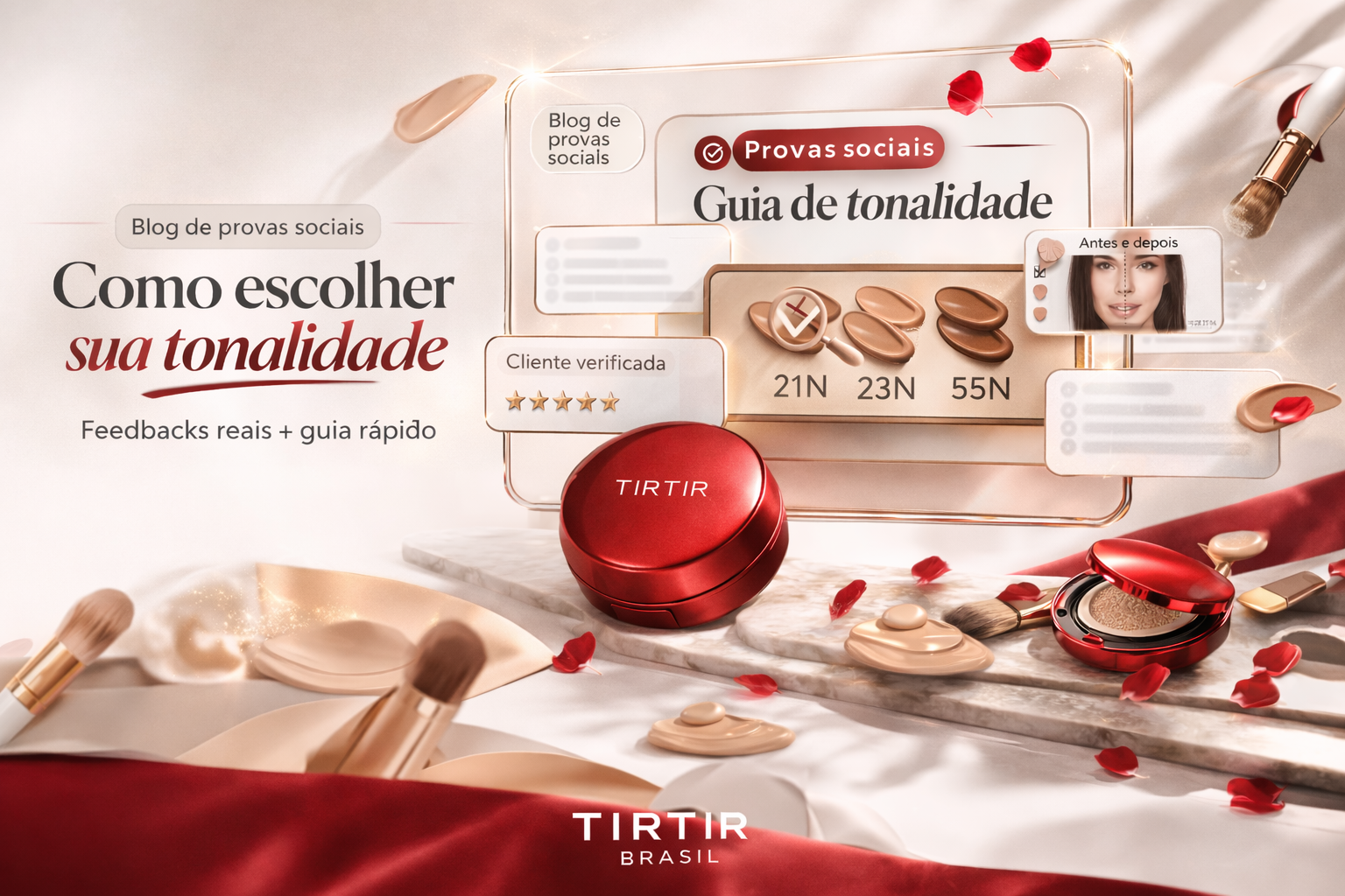 Milhares já escolheram a TIRTIR. Veja como encontraram o tom ideal.
